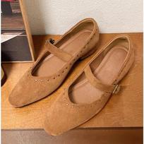 New Retro Comfort Ballet Shoes Women Casual Daily Low Heel Buckle Strap Mary Janes Shoes Women Pumps Zapatos De Muje 35