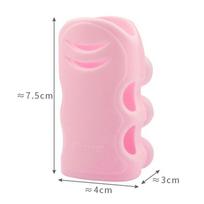 Adjustable Suction Cup Shower Head Holder with Silicone Grip - Multiple Colors raudona