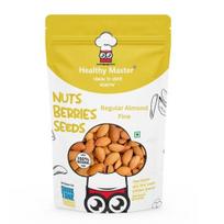 Sveikas meistras Migdolai (1 kg) 100% natūralūs aukščiausios kokybės Kalifornijos migdolai | Natūraliai džiovinti riešutai | Skanūs ir traškūs jūsų smegenims ir širdžiai yellow