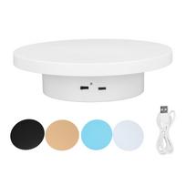 Baltas Automatinis 360 laipsnių Besisukantis Ekranas Pjedestalas 3KG Keliamoji Galia Elektrinis Ekranas Besisukantis Stovas Diameter 15cm/6in
