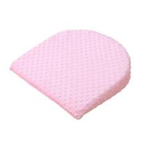 Baby Feeding Pillow Memory Foam Wedge Pillow with Removable Cover Double-Sided Infant Nursing Cushion for Breastfeeding Sleeping Round rožinė