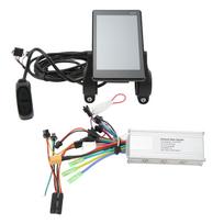 Electric Bike Brushless Controller M6C LCD Display 3648V 500W ABS Aluminum Alloy Electric Bike black