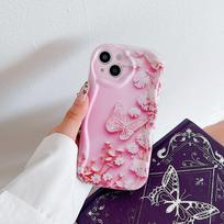 Silikoninis dėklas Xiaomi Redmi Note 14 13 Samsung A56 A26 A36 Oppo A3 A5 Pro Tecno Spark 30C Funda Animacinis drugelis gėlės viršelis Minkštas TPU bamperis Infinix Hot 10 Play gray