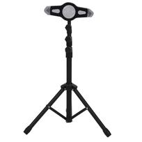 Scalable Tripod 360 Degree Rotation Adjustable Aluminum Alloy Stand for 7‑12in Phone Tablet black