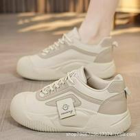 Anti-skid sports shoes for pregnant women who step on shit feel women's new spring wear flat-bottomed non-skid casual shoes in 2024 35 abrikosas