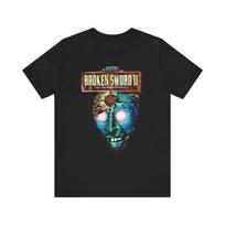 230 Gsm 100% Cotton Broken Sword 2 The Smoking Mirror Pc Cover Art Unisex Jersey Short Sleeve Tee 90S Nostalgic Great Gift For Gamers And Collectors XXS juoda