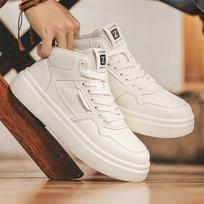 Autumn High-Top Retro Hong Kong Style Light Fashion Sports Breathable Heightening High-End Board Shoes 39