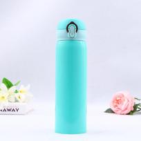 304 nerūdijančio plieno išmanusis termosas: Nešiojamas, atlenkiamu dangteliu sportinis vandens butelis 400ml gray
