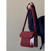 Hong Kong Style Retro Armpit Bag for Women In Autumn and Winter New Red Patent Leather Handbag Shoulder Bag Crossbody Bag Small Square Bag for Women