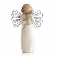 1PC Valentine's Day Imitation Wood Carving Parent-child Intimate Ornament Resin Handicraft Home Decoration Couple Ornament