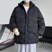 8XL Žieminiai medvilniniai drabužiai, Laisvalaikio didelio dydžio medvilniniai drabužiai vyrams, Laisvalaikio medvilniniai drabužiai vyrams, Sutirštinti ir padidinti šilumos išlaikymui 8XL black