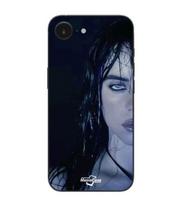 Maniacase Case For Iphone 16E billie eilish face black background juoda