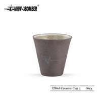 MHW-3BOMBER 4oz Keraminiai Kavos Latte Puodeliai Subtilus Piešinys Espresso Arbatos Puodeliai Pieno Vyno Puodelis Kavinės Namų Aksesuarai Baristos Įrankiai gray