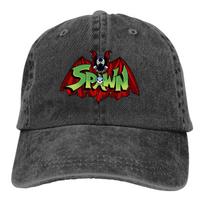 Washed Men's Baseball Cap Spawn-Bat Trucker Snapback Caps Dad Hat Spawn Comic Golf Hats Adjustable juoda