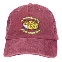 Horned Frogs Baseball Cap Accessories Retro Distressed Denim  Hat Unisex Style Outdoor Summer Caps Hat Adjustable raudona
