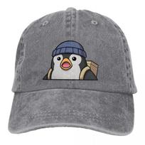 Washed Men's Baseball Cap Surprised Penguin Trucker Snapback Cowboy Caps Dad Hat Valorant Agents Game Golf Hats Adjustable kamufliažas