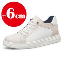 Laisvalaikio sportbačiai vyrams, bateliai su paslėptu pakulniu, kvėpuojantys, paaukštinantys bateliai vyrams, didinantis vidpadis 8CM 6CM Pasirenkamas aukštis Bat 36 beige