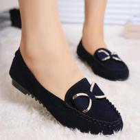 Zapatillas Planas De Ballet Para Mujer, Zapatos Informales De Tacón Bajo, Elegantes, Cómodos Y Puntiagudos Flats Shoes Women 35 juoda