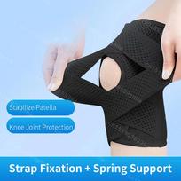 1Pc Sports Kneepad Pressurized Elastic Knee Pads Knee Support Joints Protector Fitness Gear Injury Recovery Brace Protector 80-150 pounds balta