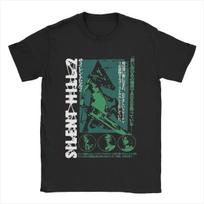 Men's Pyramid Head Silent Hill T Shirts Pure Cotton Tops Plus Size Funny Short Sleeve Round Neck Tees New Arrival T-Shirt L blue