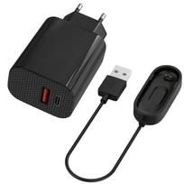 12W Mains Charger + Cable Compatible with Xiaomi Mi Band 4 - Phonillico® Watch Charger juoda