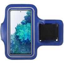 Blue Sports Armband compatible with Samsung A10-A20-A40-A41-S10-S20-S21 5G-S22 5G - Adjustable Protection Running Sport Gym Phonillico® mėlyna