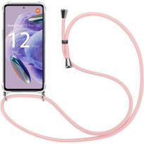 Coque - Xiaomi - Redmi Note 12 Pro+ 5G - Antichoc - Cordon réglable - Rose