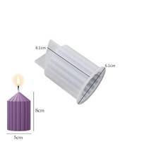 Simply Style Cilindrinės žvakės silikoninė forma DIY aromaterapinių žvakių muilo gamybai dervos forma 3D gipsinis amatas namų dekoro reikmenys white