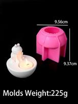 Cartoon Frog Candlestick Silicone Molds Animal Candle Holder Ornaments Casting Mould DIY Concrete Resin Mould Home Desktop Decor