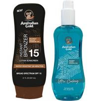 Australian gold balm with bronzer SPF15 + Aloe Freeze Gel