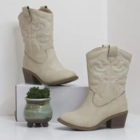Britain Style Girls Boots Slip-on High Heels 2024 New Kids Shoes Versatile Pattern Solid Color Princess Children Fashion Boots 29 smėlis