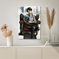 Levi Ackerman Anime Decorative Canvas Painting x  Wall Art Poster for Living Room  Bedroom  Home Decor 21cm×30cm NoFrame