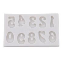 3pcs/set Number Letter Shape Silicone Mold Cake Decoration 3D Food Grade Soap Chocolate Moulds pink