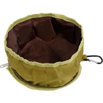 1100ML Didelės Talpos Šuns Gėrimo Indas Sulankstomas Šuns Vandens Dubenėlis Maisto Laikymo Maišelis Lauko Žygiai Kelionės Sulankstomas Naminių Gyvūnų Dubenėlis žalia