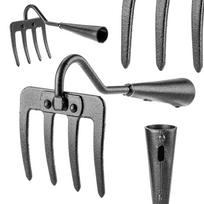 KADAX Garden Claws Steel Garden Rake Aerator 4 tines