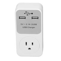 Maitinimo adapteris 5V 2.1A USB įkrovimo lizdas Kelioninis maitinimo keitiklis 15A 1800W išėjimas   60Hz