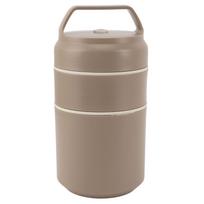 Nerūdijančio plieno izoliuotas maisto indas Dvisienis 620 ml talpos Sandarus dangtelis Izoliuotas maistas Khaki