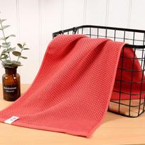 Medvilniniai rankšluosčiai Plaidinis rankšluostis veido priežiūrai Vaflinis rankšluostis voniai Medvilninis rankšluostis 34*34cm raudona