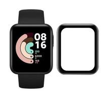3D apsauginis stiklas skirtas Xiaomi Redmi Wath 2 Lite pilnai dengianti ekrano apsauginė plėvelė, skirta Xiaomi Mi Watch Lite Redmi Watch 2 plėvelei 1PC-For Redmi Watch 2 juoda
