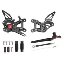 Lenktyniniai reguliuojami galiniai kojų atramos Honda CBR1000RR-R SP 2021-2025 juoda