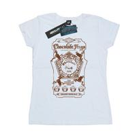 Harry Potter Womens/Ladies Chocolate Frogs Mono Label Cotton T-Shirt M balta