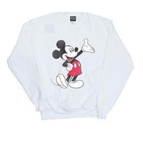 Mickey Mouse Womens/Ladies Traditional Wave Sweatshirt XXL balta