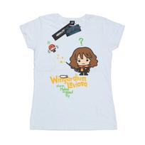 Harry Potter Womens/Ladies Hermione Granger Wingardium Leviosa Junior Cotton T-Shirt XXL balta
