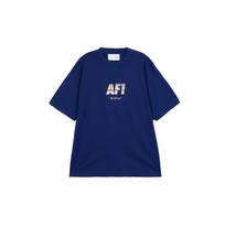 Nike Air Force 1 Brand Logo Print Crew Neck T-Shirt Unisex Tops Blue DR5756-492 M