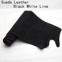 Suede Leather Dashmat Dashboard Cover Pad Dash Mat Accessories For Mitsubishi Pajero Sport Montero Shogun KR KS QE QF 2016- Black White Line LHD
