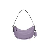 Coach Luna 27 Užtrauktukas Minkšta akmenukų odinė rankinė per petį moteriškos rankinės Violetinė CC439-LHVHM Basic Set (Bag+Dust Bag)