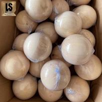 Kietmedžio buko rutulio drožyba: Tekintos medinės karoliukai ir stulpelio galvutės turėklų dekoras naktinio stalelio aksesuarams Beech Wood 1.5cm brown