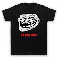 TROLLFACE MEME RAGE COMIC FUNNY TROLL JOKE INTERNET Mens Womens Kids T-Shirt TEE Shirt for Youth Middle-age Old Age - Men's S... S įvairiaspalvis