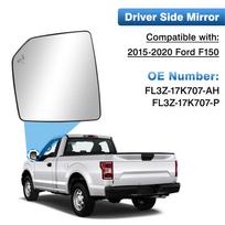 Heated Rearview Mirror Glass Blind Spot Side Mirror Glass Driver Left /Passenger Right for Ford F150 Pickup Truck 2015-2020