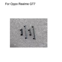 For Oppo Realme GT7 Power Volume Side Button For Realme GT 7 On OFF Power Volume Up Down Side Key Switch Replacement Parts 2 in 1 silver gray
